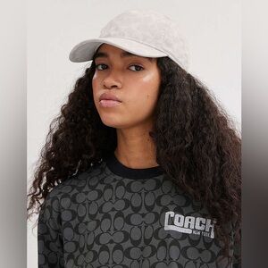 Coach Chalk Signature Denim Baseball Hat